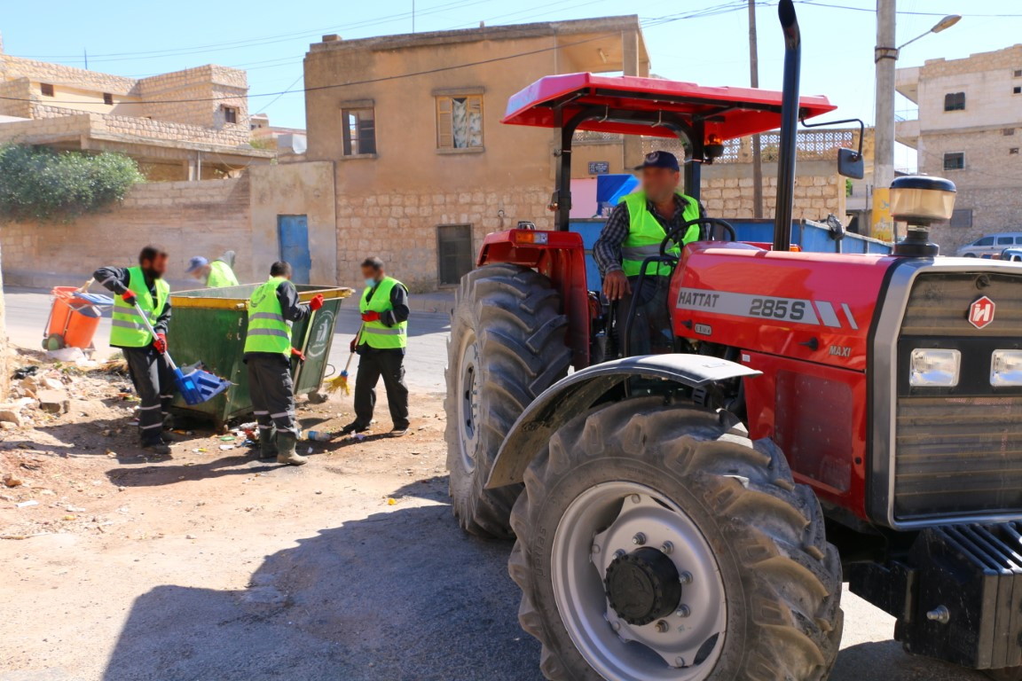 إدارة النفايات الصلبة في 10 مجتمعات محلية في محافظة حلب